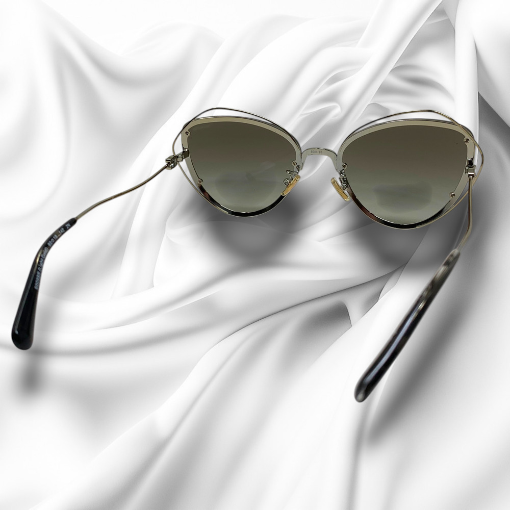 Coach HC7086 L1037 90058E Aviator Sunglasses Smoked Lens 60-18-140 Case + Cloth - Picture 7 of 14